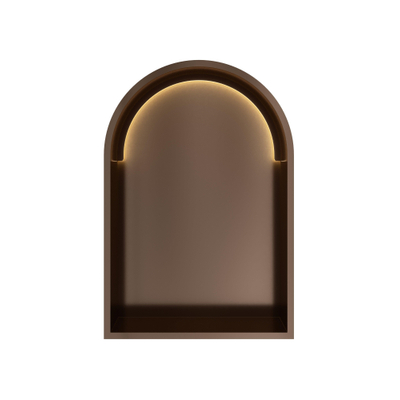 Hotbath &MORE Inbouwbox of inbouwnis Toogmodel - 30x45x10cm - met LED - IP44 -Tuscan - tuscan bronze (brons)
