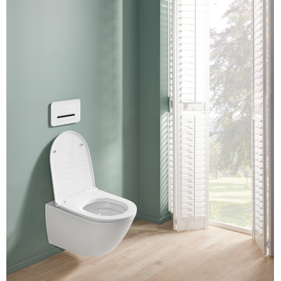Villeroy & Boch universo twistflush Universo Wandcloset Pack - 56cm twistflush diepsoel zitting - White Alpine (glans wit)