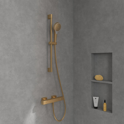 Villeroy & Boch Universal Taps & Fittings Mitigeur thermostatique de douche pour douche Angulaire - Brushed Gold (or)