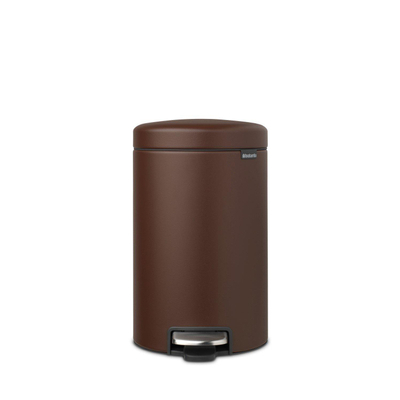 Brabantia NewIcon Pedaalemmer - 12 liter - kunststof binnenemmer - mineral cosy brown