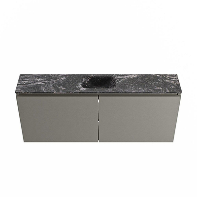 MONDIAZ TURE-DLUX 120cm toiletmeubel Smoke. EDEN wastafel Lava positie midden. Zonder kraangat.