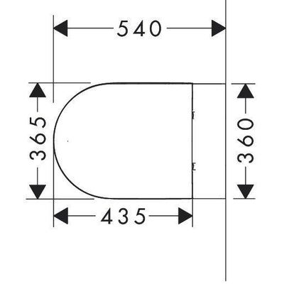 Hansgrohe GladeLake S wandclost Set 540 AquaChannel Flush met toiletzitting en deksel met SoftClose en QuickRelease wit