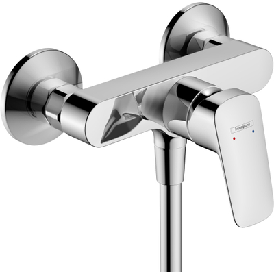 Hansgrohe Logis Eengreeps douchemengkraan - opbouw - hoogglans chroom