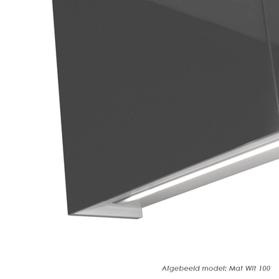Saniclass Dual Spiegelkast - 60x70x15cm - 1 linksdraaiende spiegeldeur - MFC - legno viola OUTLETSTORE