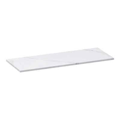 Saniclass Plan sous vasque Aspect marbre 119.6 x 2 x 45.7cm Calacatta Gold Aspect marbre Blanc