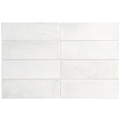 ÉCHANTILLON Terravito Ardeno Koko pour carrelage mural et de sol - 150x50cm - 8mm - Blanc