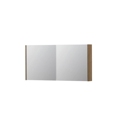 INK SPK1 spiegelkast – 120x60x14 cm – 2 deuren, dubbelzijdige spiegeldeuren – Fineer Ash grey