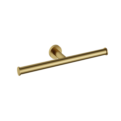 Hotbath &MORE Toiletrolhouder dubbel BBP - PVD - geborsteld messing (goud)