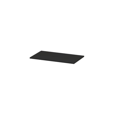 INK Topdeck Wastafelblad - 80x45x2cm - tbv onderkast - MDF lak - Mat zwart