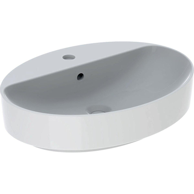 Geberit Variform lavabo à poser ovale avec trop-plein 60x45x15,8cm blanc 500772012
