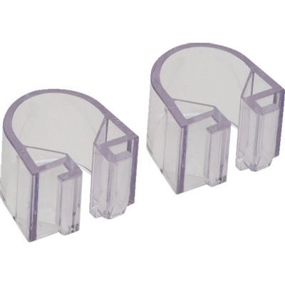 Hansgrohe Metropol Zeepschaalklem - voor glijstang Unica D per set - transparant (zilver)