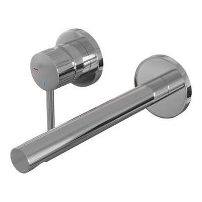 Brauer Stripe wastafelkraan - model A2 - inbouw - laag - rechte uitloop - chroom
