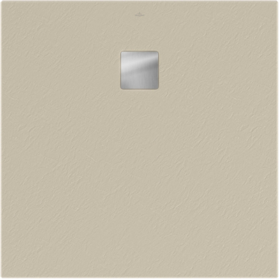 Villeroy & Boch Excello douchevloer - 100x100cm polyurethaan/acryl - Nature Creme (beige)