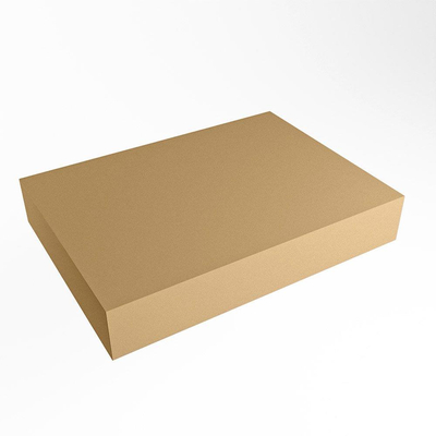 Mondiaz TOP 51 Vrijhangend Topblad - 70x51x12cm - geschikt voor waskom - Solid surface - Oro