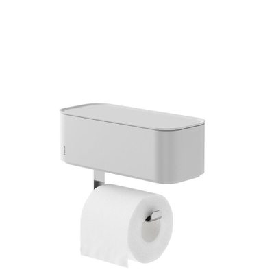 Tiger 2 Store Porte-papier toilette 25x11x15.4cm avec rangement Blanc
