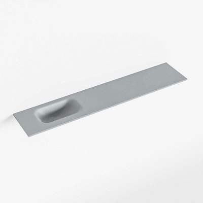 Mondiaz EDEN Fontaine - 110x23x0.9cm - lavabo gauche - sans trous de robinet - pour meuble WC - Solid surface - Plata