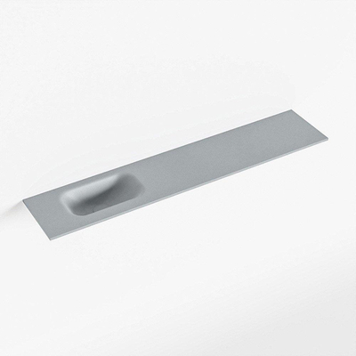 Mondiaz EDEN Fontein - 110x23x0.9cm - wasbak Links - zonder kraangaten - voor toiletmeubel - Solid surface - Plata