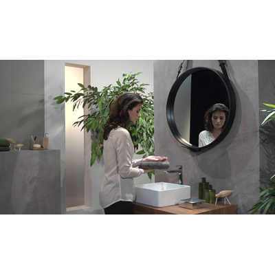 Hansgrohe Talis e 1 greeps wastafelkraan - 240 PopUp - trekwaste - hoogglans chroom