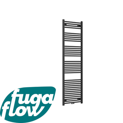 FugaFlow Eccelente Acces Radiateur 60x180cm droit raccordement au centre 879watt noir mat