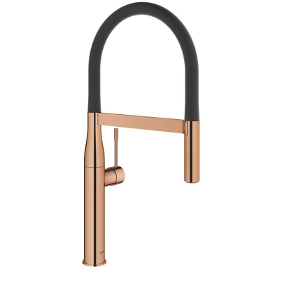 Grohe Essence Keukenkraan - hoog - 2 straalsoorten - met profesionele handdouche - warm sunset glans