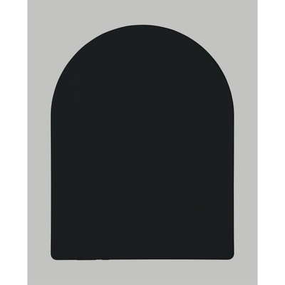 QeramiQ Dely Swirl Toiletset - 36.3x51.7cm - Geberit UP320 inbouwreservoir - slim zitting - geborsteld messing bedieningsplaat - rechthoekige knoppen - mat zwart