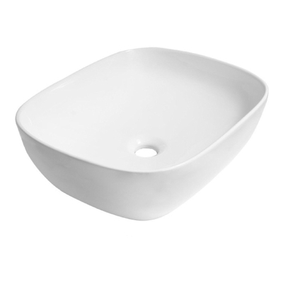 San Vasto Vasque à poser - 50x40x15cm - sans trop-plein - rectangulaire - céramique - blanc brillant