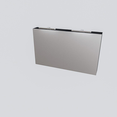 MONDIAZ CUBB Spiegelkast - 120x70x16cm - 2 deuren - dark grey