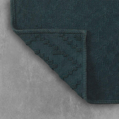 Sealskin aztec tapis de bain 60x90 cm en coton vert foncé