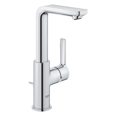 Grohe Lineare New Waterbesparende Wastafelkraan - L-Size - met waste - draaibare gegoten uitloop - chroom