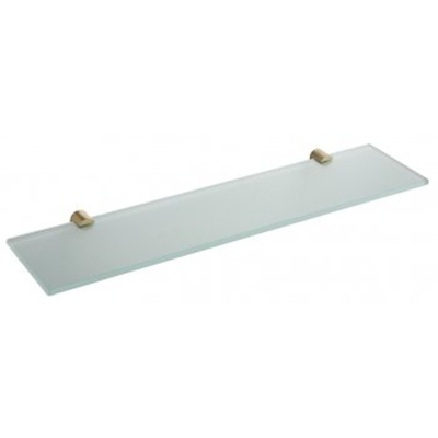 Wiesbaden Ida planchet 52x14cm glas met bevestiging geborsteld messing SHOWROOMMODEL
