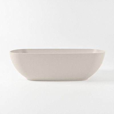 MONDIAZ ROCK Baignoire autoportante - 170x70cm - lin mat (beige)