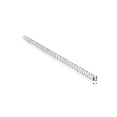 Marenza Universo bolstrip/lekstrip/waterkering - universeel - 200cm inkortbaar - voor 6mm glas - transparant