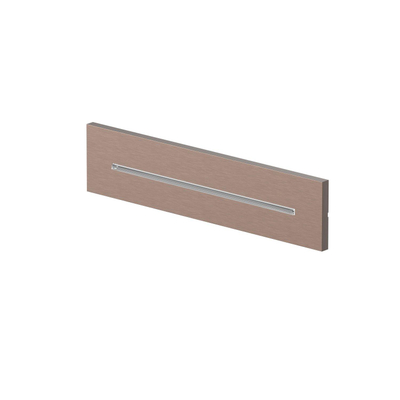 Hotbath Mate Cascade - inbouw - wand - rechthoek - PVD - geborsteld koper