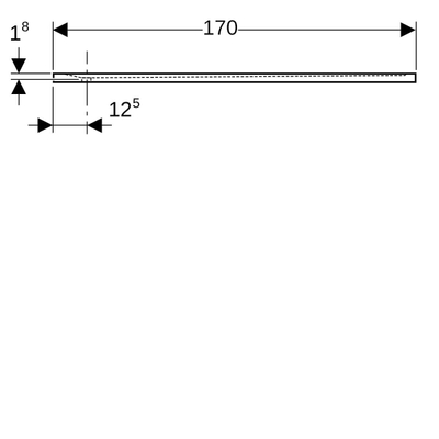 GeberitSestrageberit sestra receveur de douche rectangulaire 170x90Blanc