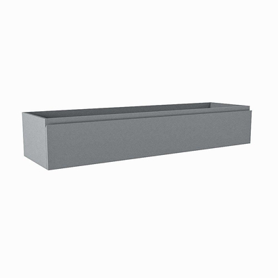 Mondiaz FOGE Meuble sous vasque - 140x41x25cm - 1 tiroir - softclose - 2 découpes gauche et droite - Plata