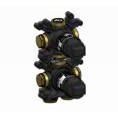 Hotbath élément encastré - pour mitigeur thermostatique encastré avec inverseur d'arrêt 2 voies