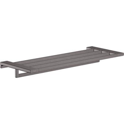 Hansgrohe AddStoris Q Handdoekrek - 58.8x24.8cm - met handdoekhouder - geborsteld zwart chroom