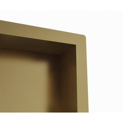 Sawiday Uni inbouwnis 30x30x10cm Geborsteld Messing PVD (Goud) OUTLETSTORE