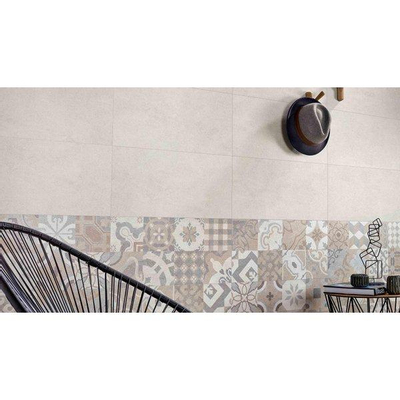 ÉCHANTILLON Ceralto Gavira Plank Carrelage mural 32x100cm 9.7mm rectifié biscuit blanc Moon
