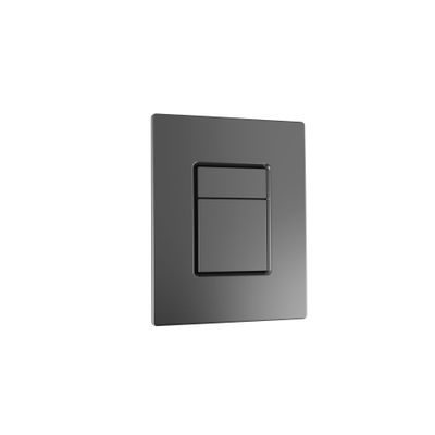 FugaFlow Eccelente Press Metal Thin Panneau de commande - pour Grohe Skate - 2 boutons - gunmetal thin