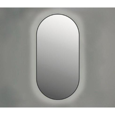 INK SP21 Miroir - 40x4x80cm - LED en bas et en haut à changement de couleur - dimmable - dans un cadre en acier - aluminium inox brossé