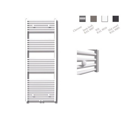 Sanicare radiateur design à raccordement central droit 160x60cm blanc