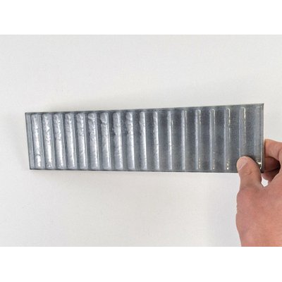 Terravito Sileno Pour carreau mural - 30x7.5cm - 8mm - rainuré - Gris