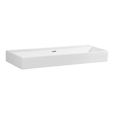 Saniclass Legend Meuble Lavabo - 101x47x13cm - avec trop-plein - 1 vasque - 0 trous de robinet - céramique - blanc brillant