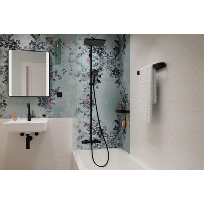 Hansgrohe Activera Q Showerpipe 290 met badthermostaat Ecostat Fine mat zwart