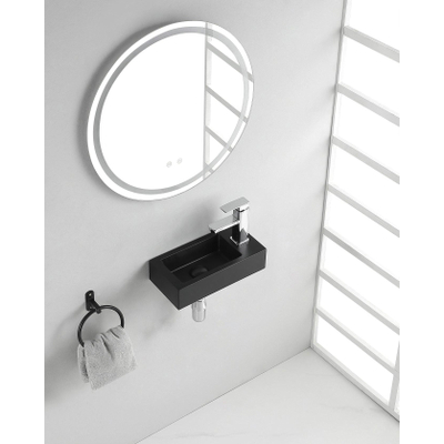 Wiesbaden Rhea S mini vasque droite 36,5 x 18 x 9 cm quartz