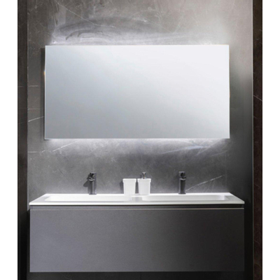 Nemo Spring Linea spiegel - recht - 80 x 65cm - profiel - LED boven en onder - sensor