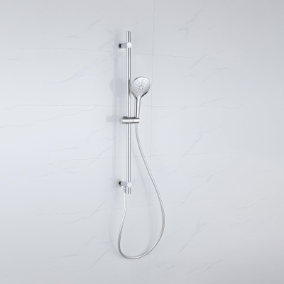 Fortifura Calvi Barre de douche - 90cm - avec coude d'alimentation mural intégré - Chrome