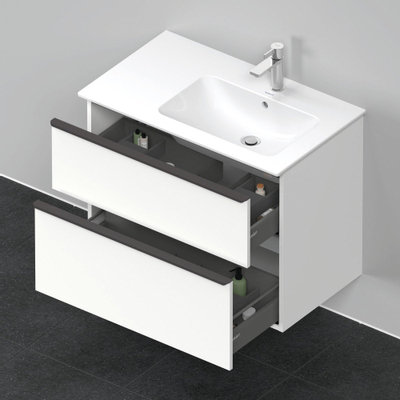 Duravit D-neo Meuble sous vasque 81x46.2x62.5cm 2 tiroirs Blanc mat