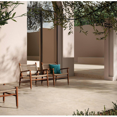 SAMPLE Beste Koop All Around Stone Carrelage de sol et mural - 60X60cm - 9mm - carré - rectifié - Porcellanato Ivory Mat